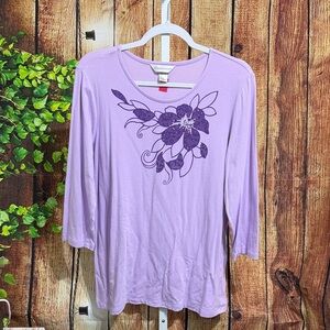 Christopher & Banks Embellished Top Size L